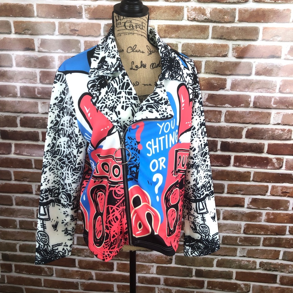 SOLD-Multi colored jacket - Picture 6 of 7